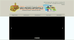 Desktop Screenshot of paroquiasaopedropb.com.br